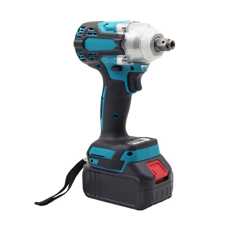 Factory Direct Supply Brushless Lithium Battery Wheel Spanner Set Electric Cordless Torque Impact Wrench