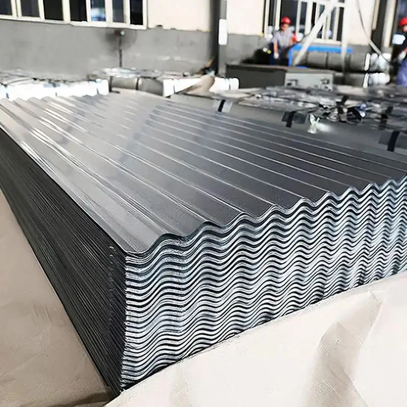 Wholesale Hot Dipped Galvanized Iron Sheet 22 26 28 Gauge Corrugated Steel Roofing Sheet   with High Quality