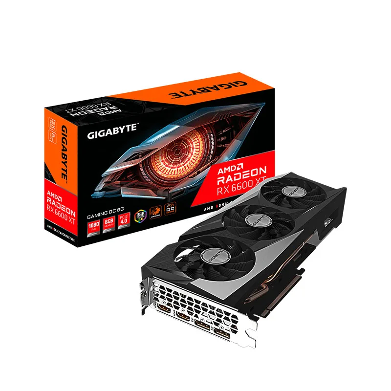 LAIMI New Arrival Brand New gigabyte Rx 6600 Xt Gaming 8g Package For Gaming Desktop Gaming Amd Rx 6600 Xt