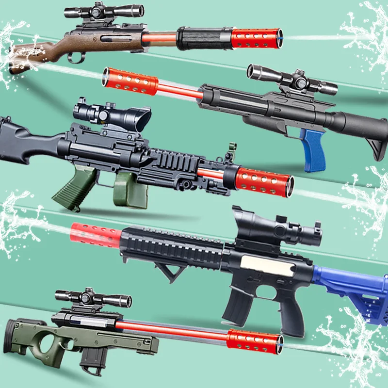 Child Cheap Water Spray Gun Play Set Spirit Outdoor Garden 
 Shooting Water Bubble Outdoor Toy Gun