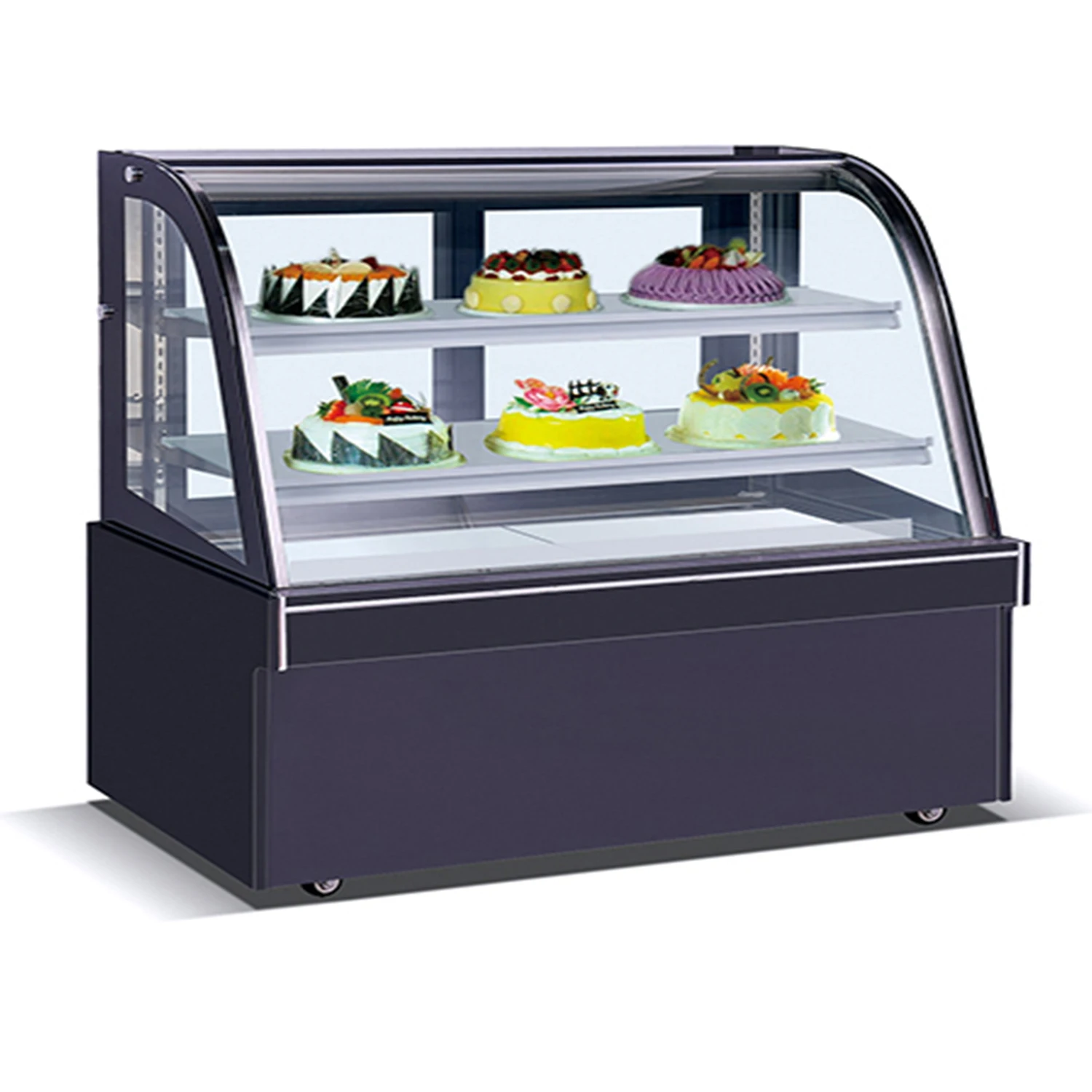 
Commercial Heavy Duty Curve Glass Cake Showcase Refrigerator 