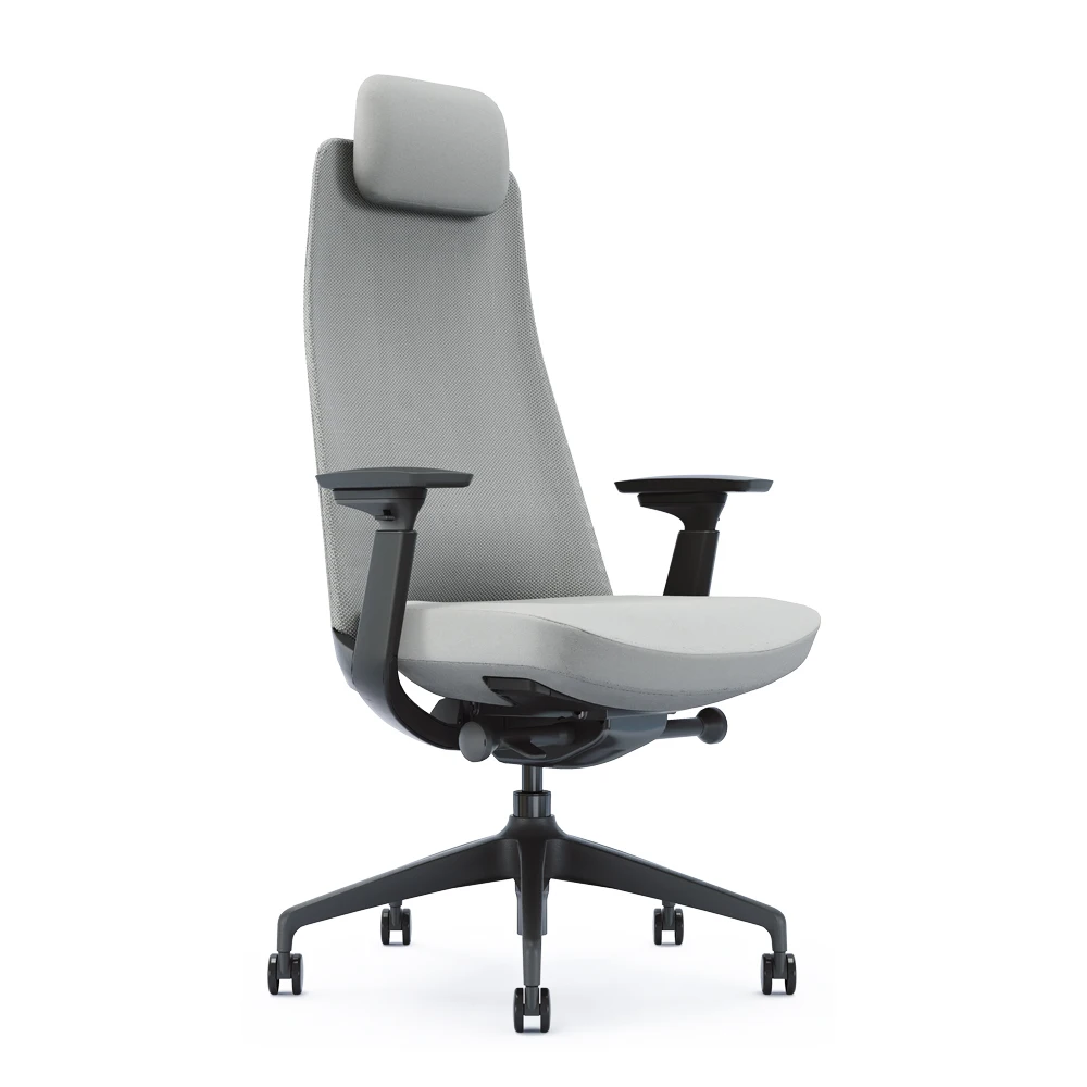 GOODTONE Good Quality Upholstered Comfy Big and Tall Ergonomic Office Desk Chairs with Lumbar Support