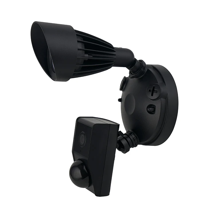 Factory outdoor floodlight safety ip54 waterproof PIR sensor camera flood light  for outdoor residential home