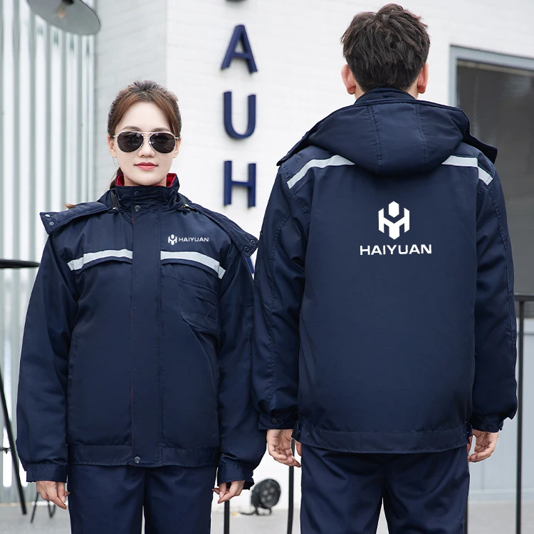 Factory high quality winter keep wram work jacket worker coat worker uniform factory uniform