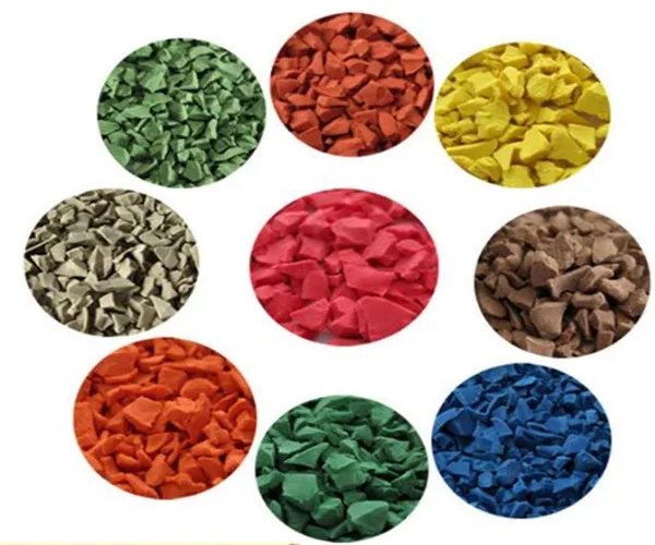 Factory Non-toxic rubber granules UV resistant SBR/EPDM rubber granules Shock absorption EPDM granules for playground