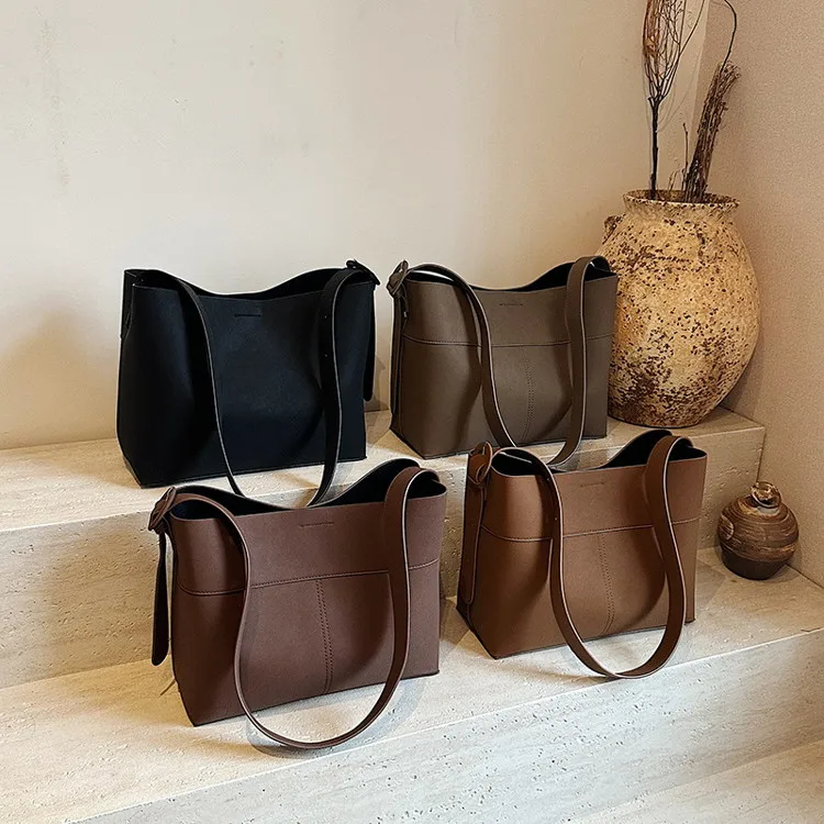 Аньхой Лучший дизайнер Beuteltasche Beutel Tasche Damen Черная Женская Роскошная Кожаная Сумка-ведро для женщин