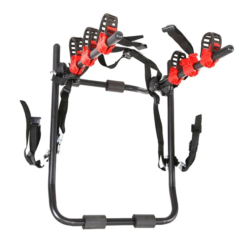 Bike Racks Rear Trunk Boot Mount 3 Carrier Car Rack Portable 3 Trunk Mount Hatchback SUV or Car Sport