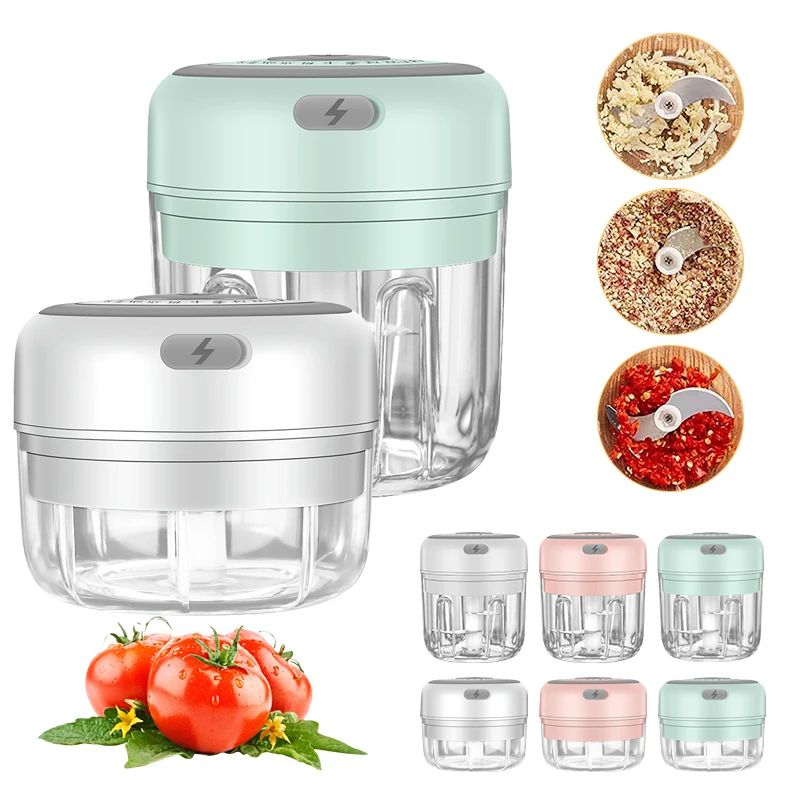 Домашний электрический мини-измельчитель 250 мл, мясорубка, кухонные мясорубки и Слайсеры