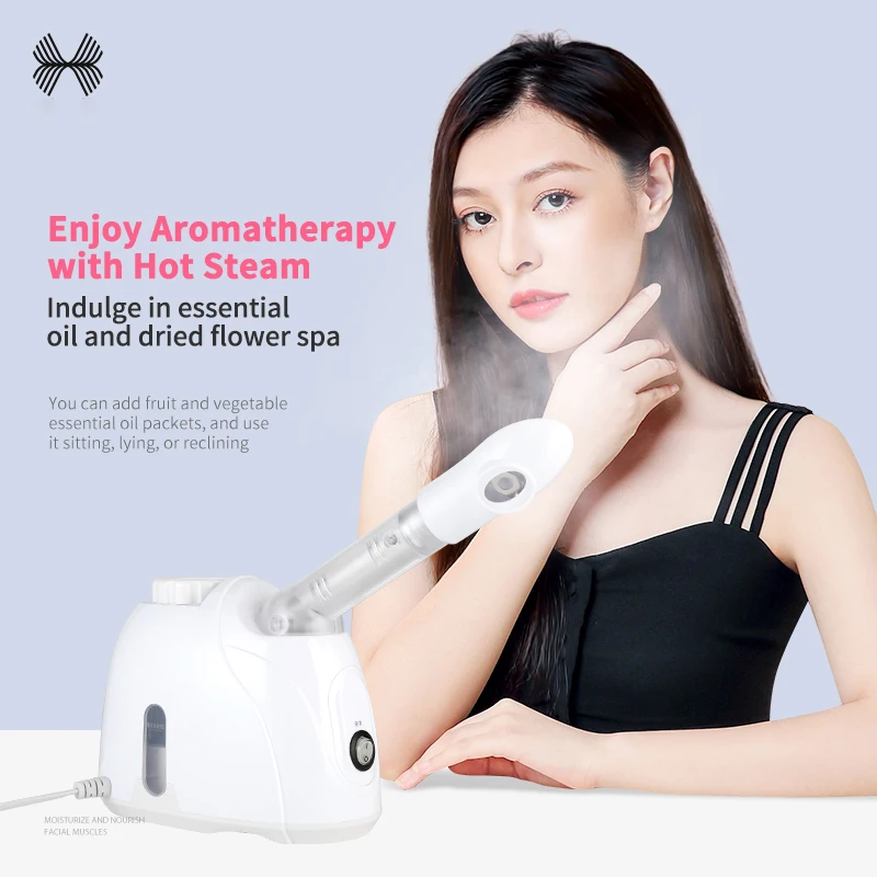 Electrical Household Hot Spray Facial Steamer Aromatherapy 100ml Herbal Deep Moisturizing vapor