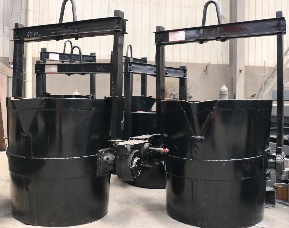1 ton high quality teapot ladle foundry ladle iron pouring machine