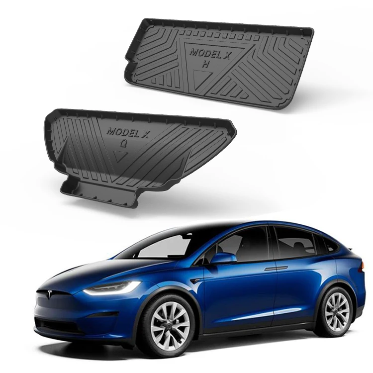 High Quality Auto Interior Accessories  Car Trunk Mat  for Tesla Model X 2016-2019 Tpe Car Mats Tesla Accessories