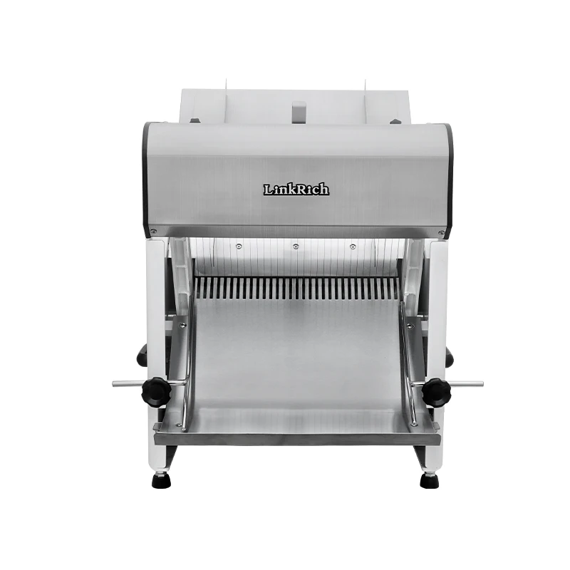Linkrich High Quality Commercial Adjustable Stainless Steel  Electric 31pcs Bread Toast Slicer Machine for Bakery