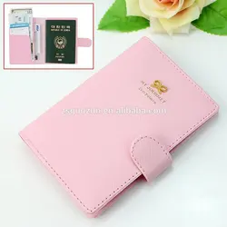 Dustproof waterproof pu leather passport holder/passport cover/ passport wallet wholesale