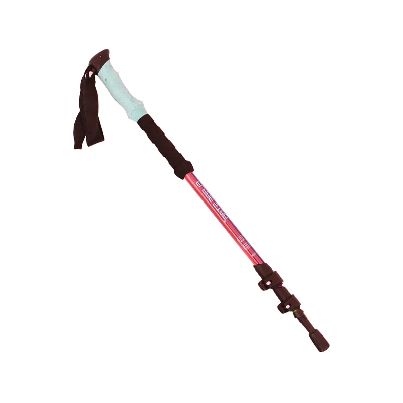 Ultralight Adjustable Folding Canes Baston Eva Handle 4-section Trekking Walking Stick Cane Trekking Pole Alpenstock