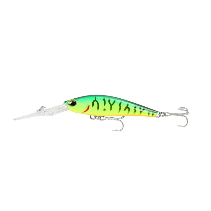 Great Hunting Perch Minnow 9cm 6g Long Lip Deep Diving Minnow Bait Floating Depth 0-2M Swimbait Trout Bass Bait Jerkbait
