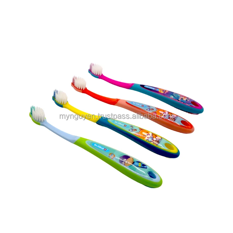 Soft Rubber Handle Baby Toothbrush Wholesale Toothbrush For Kids Custom ISO Certification Blister Package Viet Nam Supplier