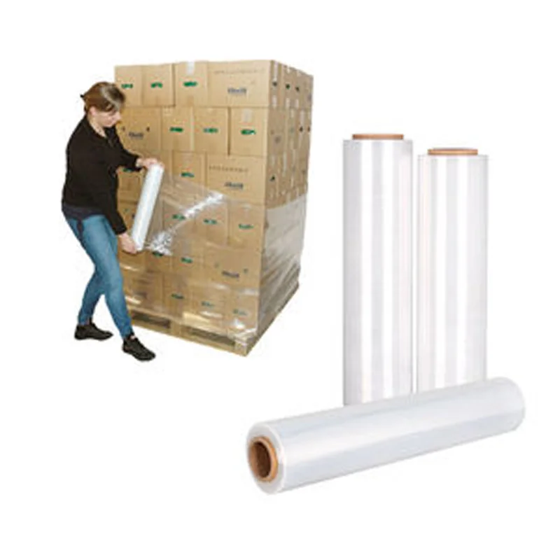 Recyclable Biodegradable Electric Pre Stretch Film Pallet Wrapping Machine