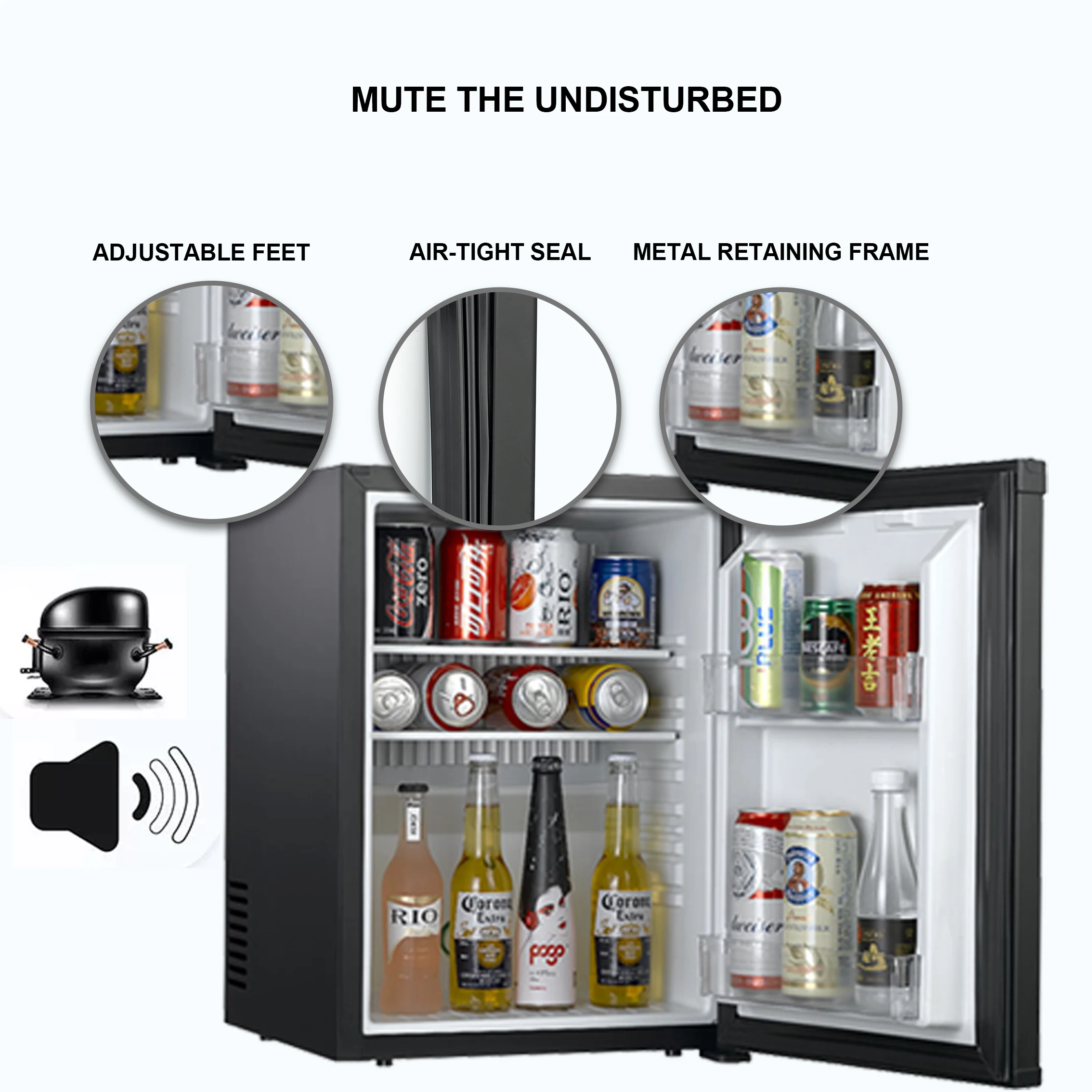 Multi purpose 40 litre mini office fridge 40l mini bar fridge