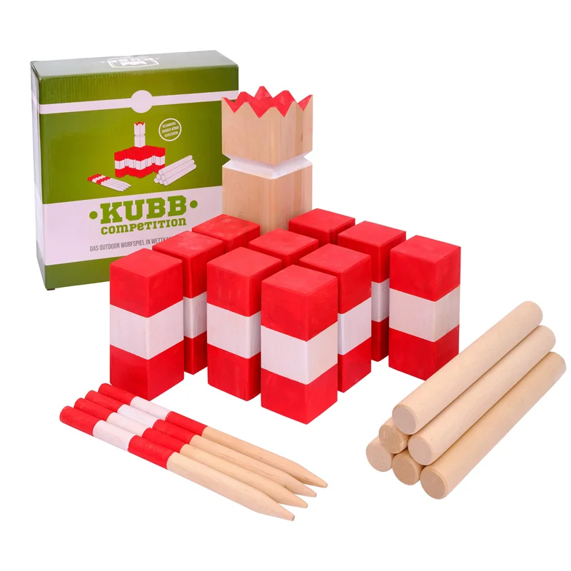 Набор игр asweets Kubb премиум-класса игровой набор для двора уличная лужайка Пляжная игра в париновое дерево шахматы с сумкой переноски детей
