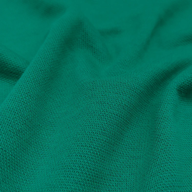 High Quality Breathable Solid 55 Cotton 45 polyester Material Knitted French Pique Fabric For Clothing