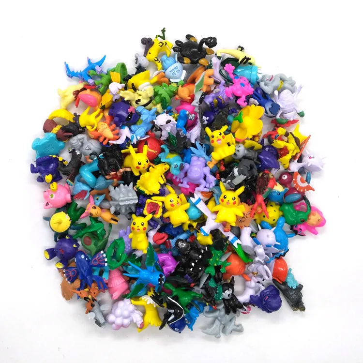 wholesale Cartoon  2-3cm Mini Child Toy Action Figure Pokemon go for game toys