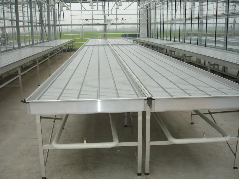Ebb and Flow Flood Tray Hydroponic System ebb/ flow rolling table/bench