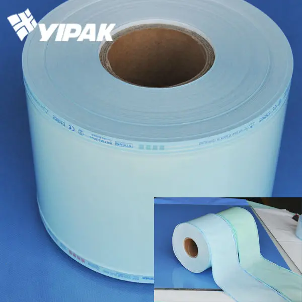 CE Certificate Disposable Medical Autoclave EO Flat Sterilization Pouch Roll Surgical Instrument Packaging