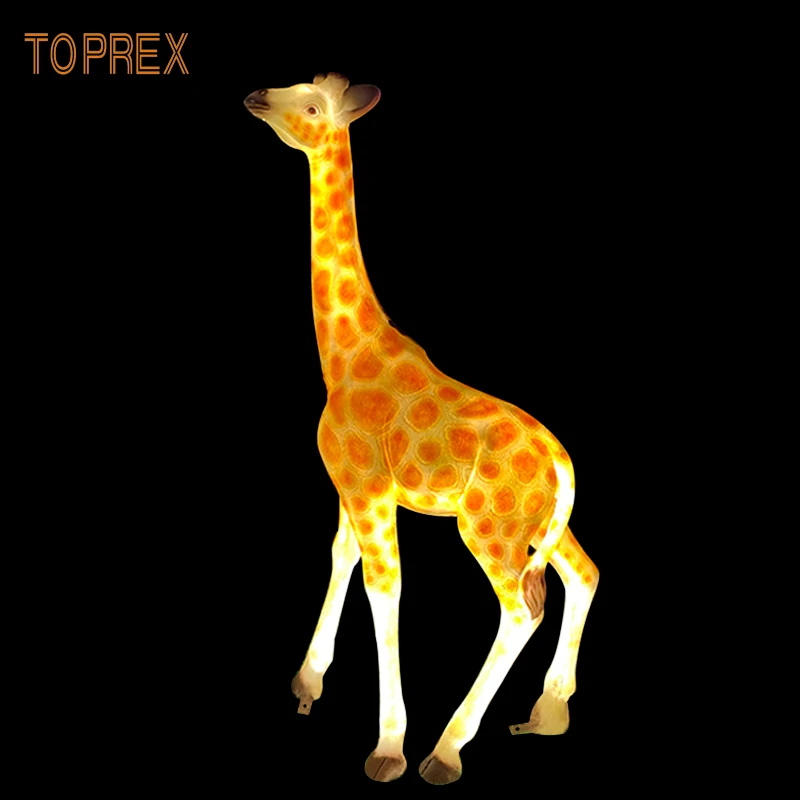  Декор TOPREX тематический парк украшение наружная большая Стекловолоконная скульптура животное Рождественское