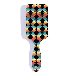 Custom Pattern Western Style Aztec Leopard Printed Hair Brushes Comb For Girl