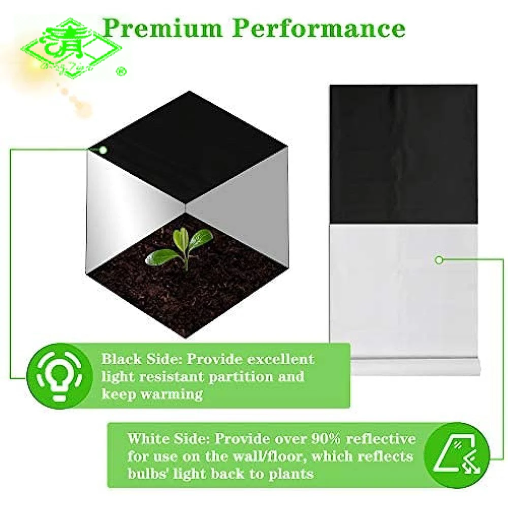 6 mil Silage plastic blackout agricultural film black white silage bunker cover greenhouse panda film poly silage cover