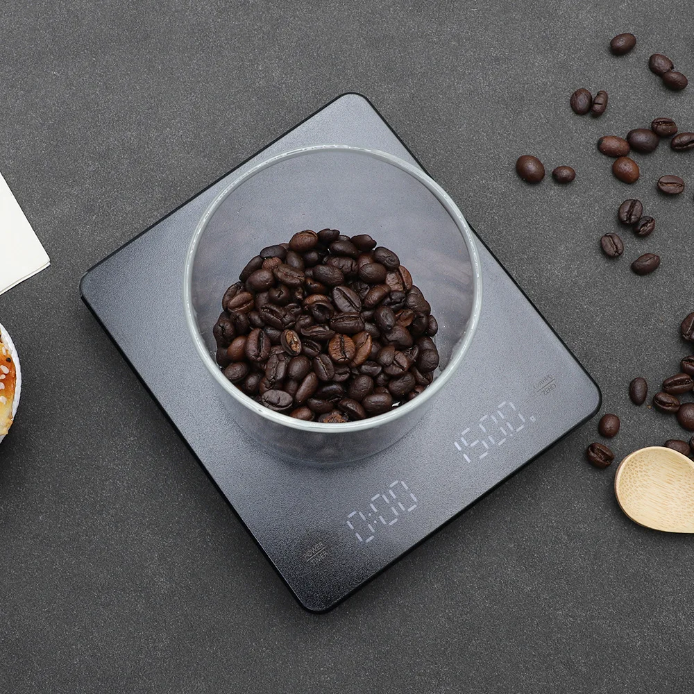 Kitchen Scale Precision Electronic Scale with Timer LED Digital Smart Digital Drip Electronic Coffee scale