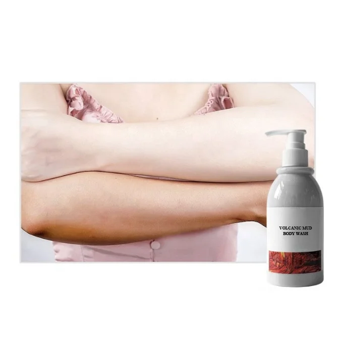 Оптовая продажа, Органический натуральный уголь для мытья тела, Глубокая очистка пор, отбеливание кожи, вулканическая гель для душа