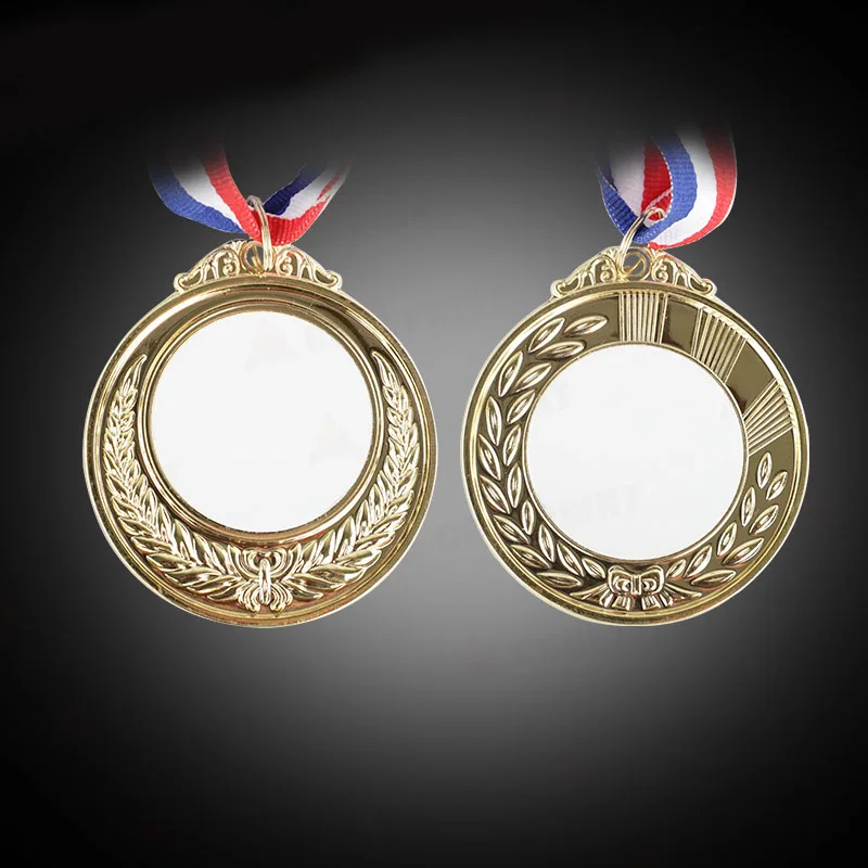 Custom Hot Sale Sublimation Metal Sports Marathon Blanks Medal Gold Silver Bronze  Medals