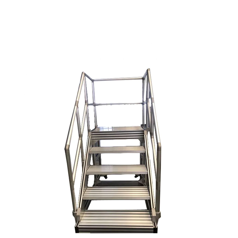 High quality aluminum food /fruit factory step ladder work platform