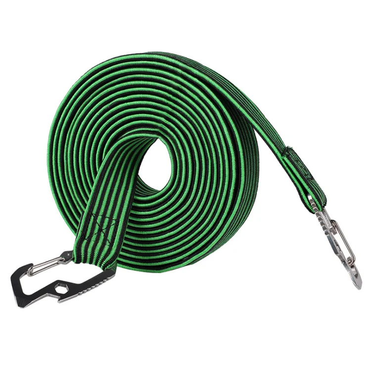 2M(L)*2.9CM(W) Adjustable Bungee Cord with Carabiner Hook Elastic Rope Shock Cord Tie Down Strap,SJD006