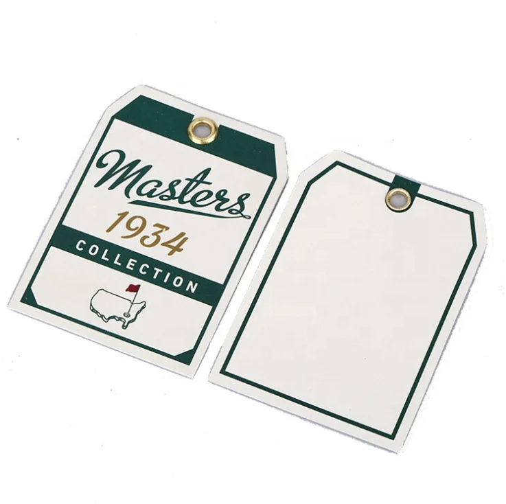 Eco Friendly Die Cut Garment Craft Paper Hang Tag Recycled