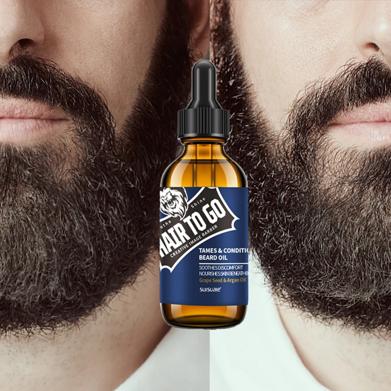 Собственная Марка 50 MOQ индивидуальный лучший уход за бородой мужское органическое масло жожоба Beardoil в комплекте способствует росту бороды масло