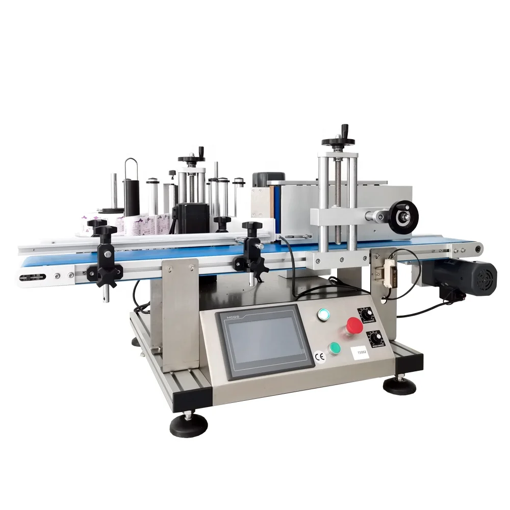 Semi auto wine glass jar round bottle labeling machine for round bottles semi-automatic labeling machine