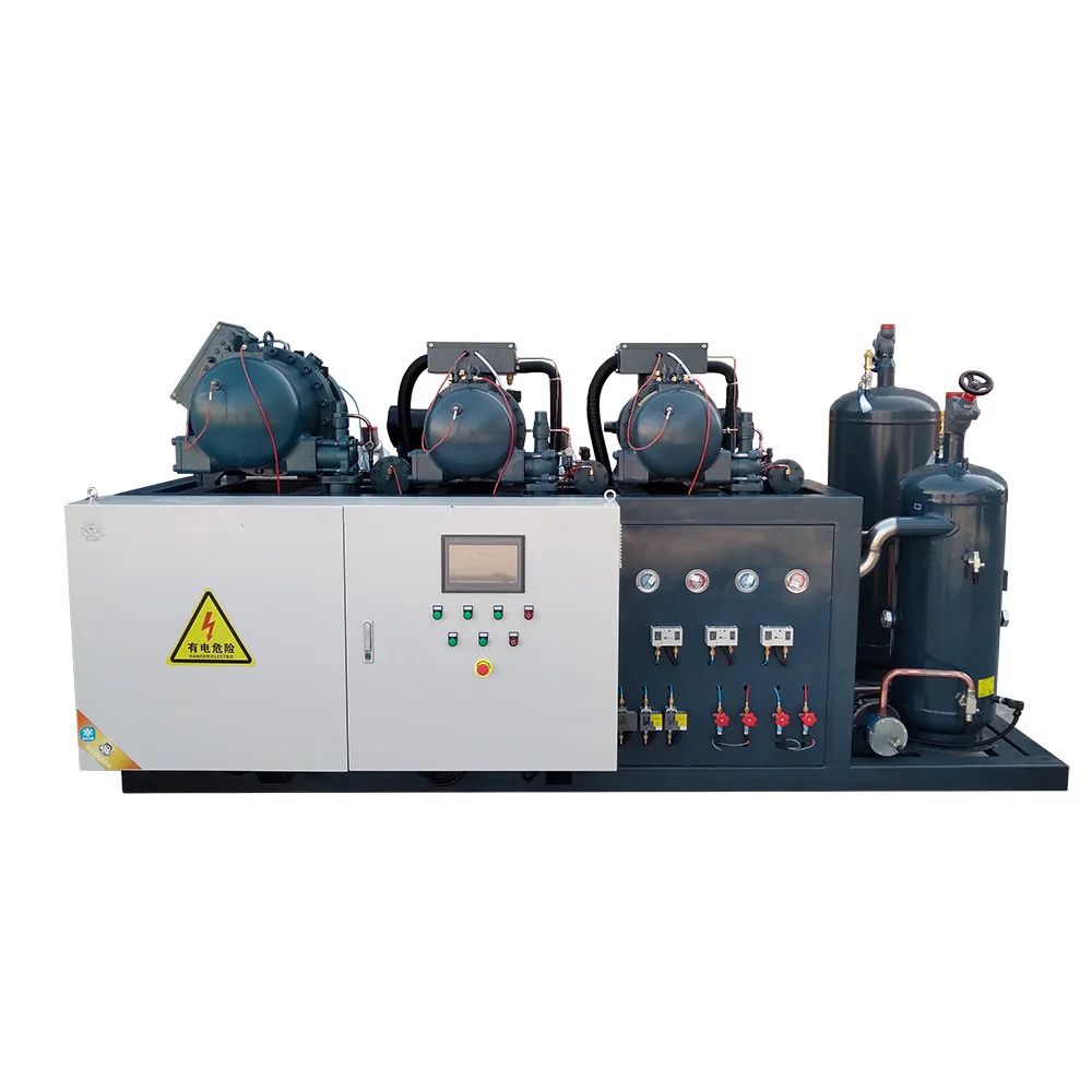High Quality Low Temperature Screw Parallel Compressor Unit Condensing System for Cold Rooms