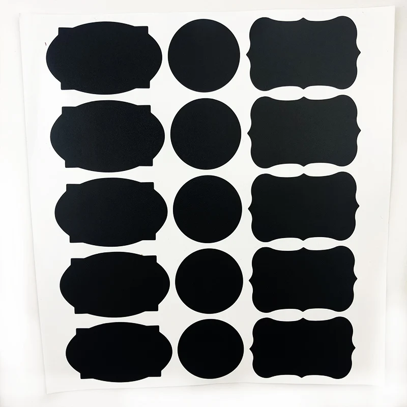 black chalk sticker laundry labels  jars containers kitchen organization labels