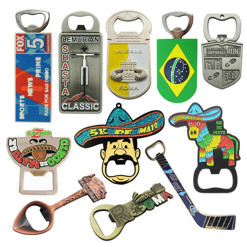 Sublimation Different Shapes Four Leaf Clover Flower Animal Colored Beer Promotional Metal bar Bottle Opener