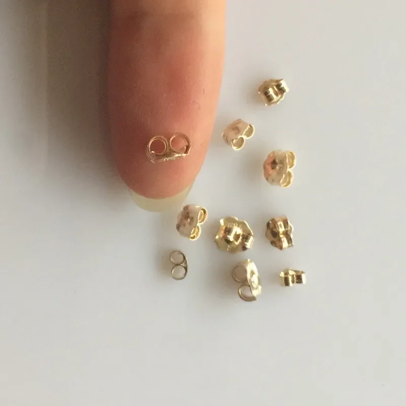 High Quality 14K Gold Filled Earring Backs for making Earring Studs Components