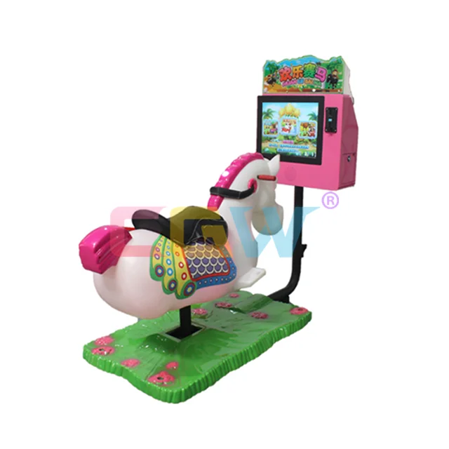 CGW монетная игровая машина для гоночных лошадей Детская аркадная монетные аттракционы продажи