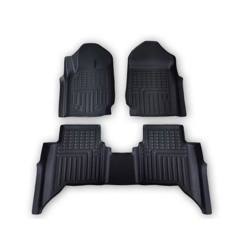 Custom Fit TPE Rubber Waterproof Sports Car Interior Accessories Left Hand Drive Floor Mat for 2019-2022 Ford Ranger Trunk