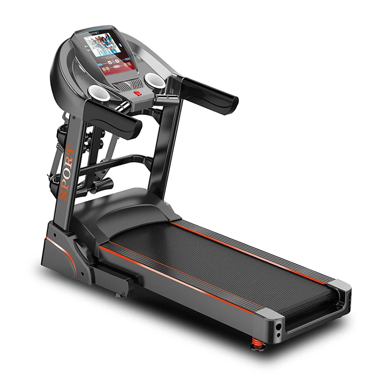 Automatic Home Treadmill Commercial Black Fitness LCD Heart Unisex Customized LOGO  Bodybuilding  Good price