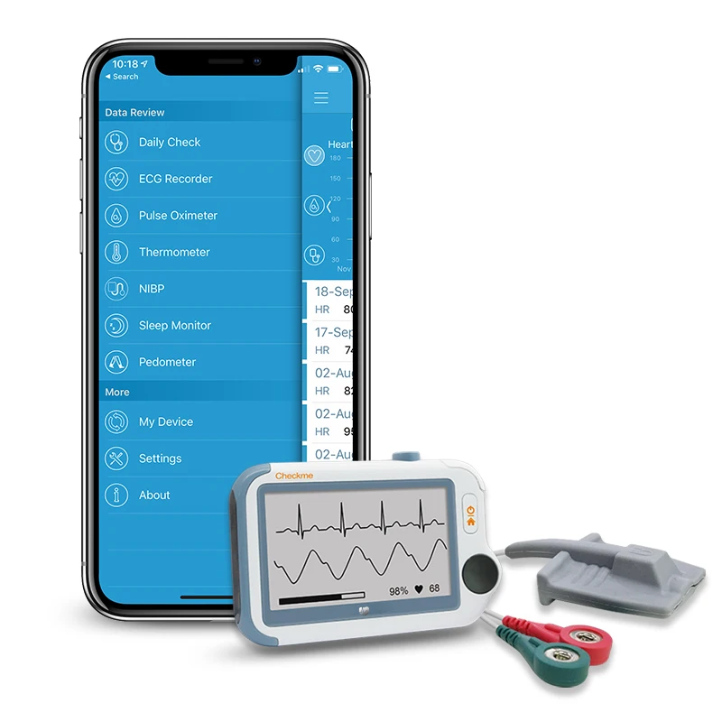 Viatom Checkme Pro Doctor Portable ecg machine sleep apnea monitor blood glucose monitor