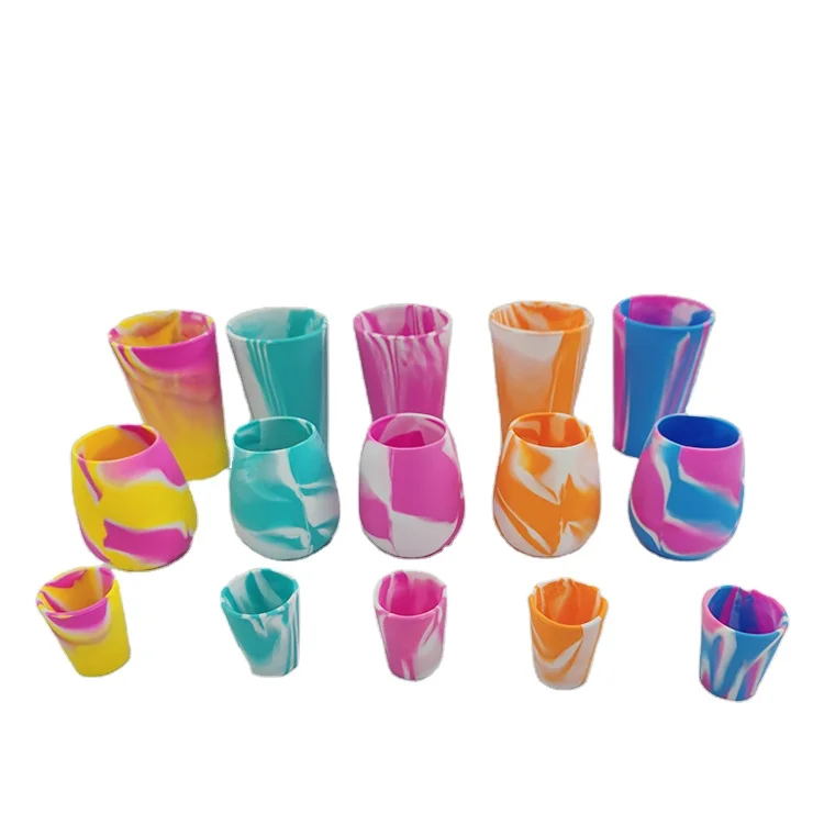 Hot Selling Healthy Food Grade Silicone Water Cup Silicone Training Cup Silica gel cup