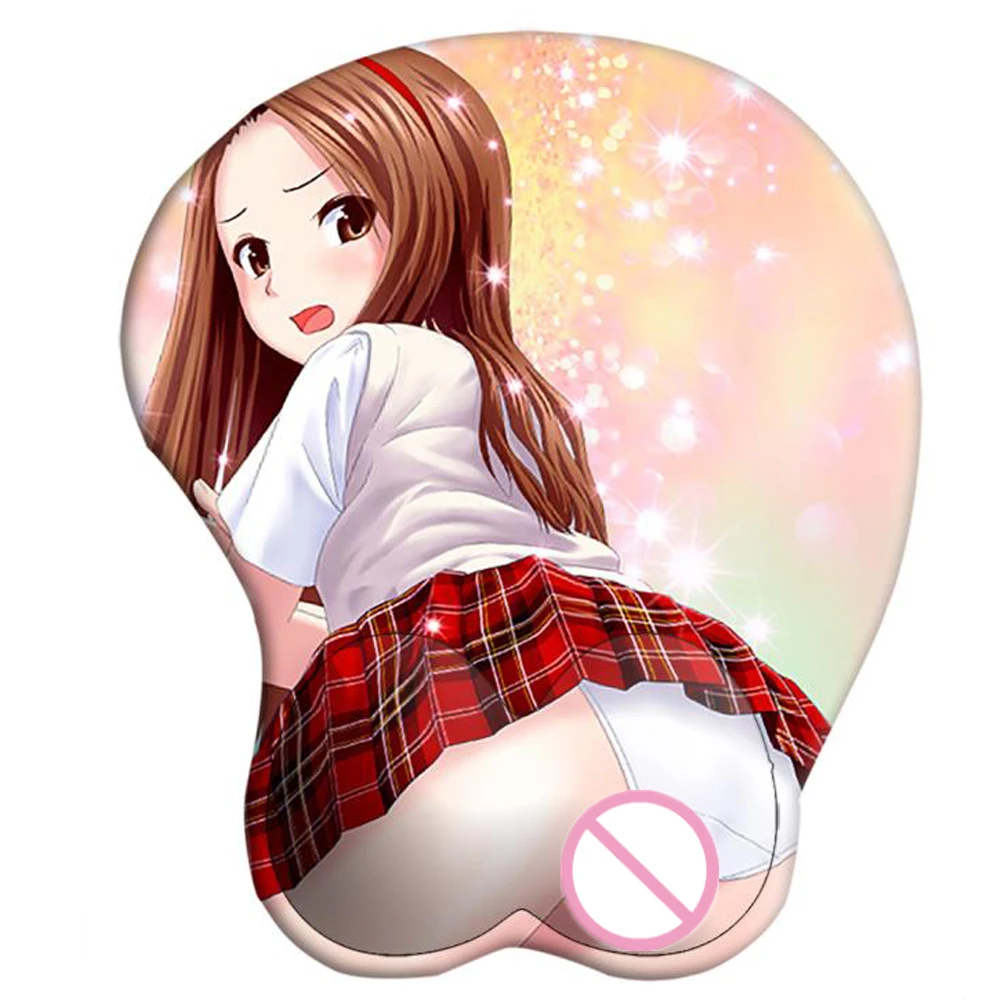 2022 Hot Sale 0.8mm Thickness Ultra Thin Silicone Full Photos Sexy Girls Cartoon 3D Big Breast Large Anime Boob Mouse Pad