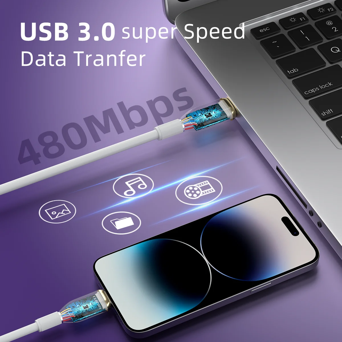 HYTO PD 60W USB C to Type C Cable Fast Charge Data Cable For Huawei Samsung Xiaomi Macbook iPad Data Line Type C