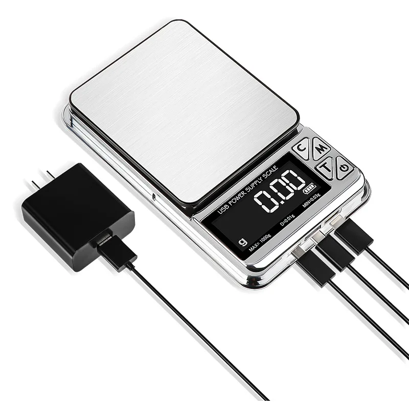 New Arrival Mini Digital Scale USB Rechargeable Updated Version Pocket Home or Jewelry Weighing Scale Battery Powered
